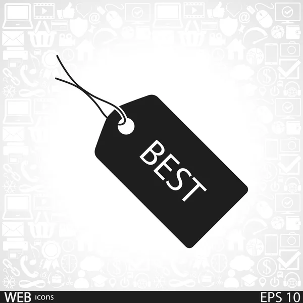 Beste labelpictogram — Stockvector