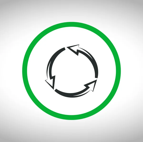 Circulaire pijlen pictogram — Stockvector