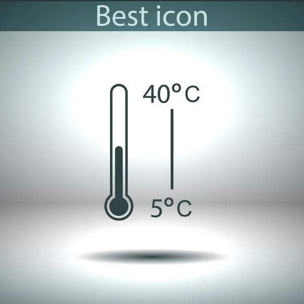 Conception d'icône de thermomètre — Image vectorielle