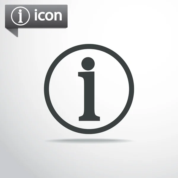 Signo de información icono — Vector de stock