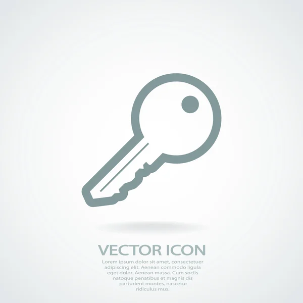 Icono clave de diseño — Vector de stock