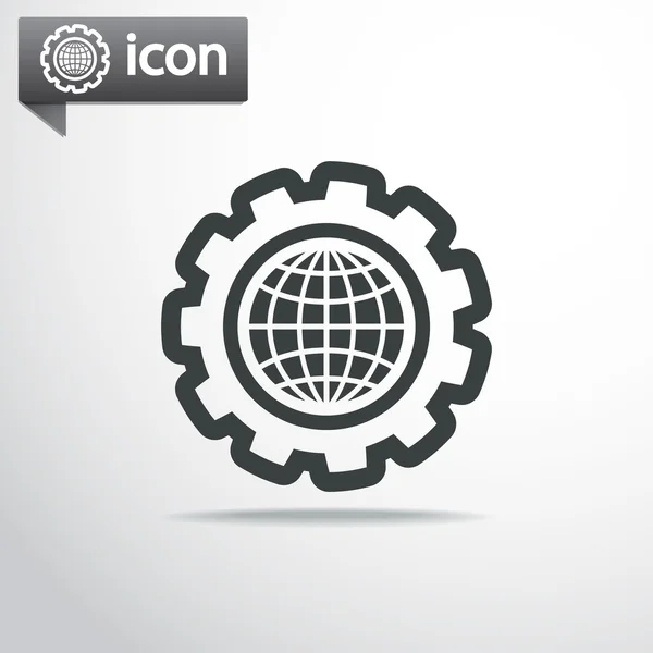 Дизайн Globe Icon Flat — стоковый вектор