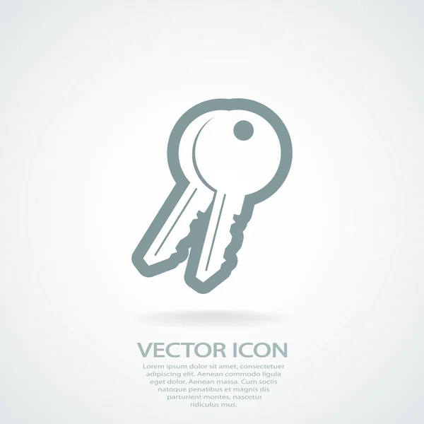 Design de ícone chave — Vetor de Stock