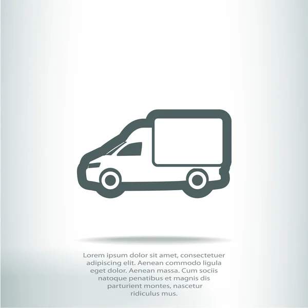 Vrachtwagen pictogram ontwerp — Stockvector