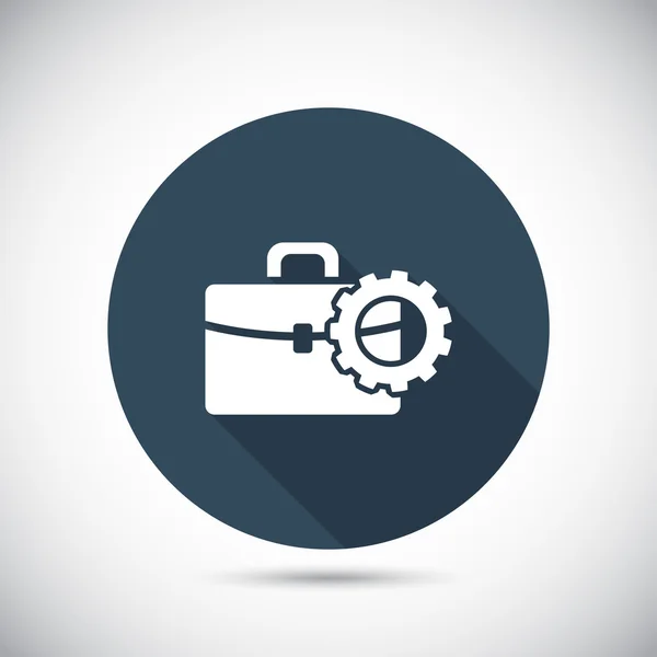 Briefcase icon design — Stock Vector