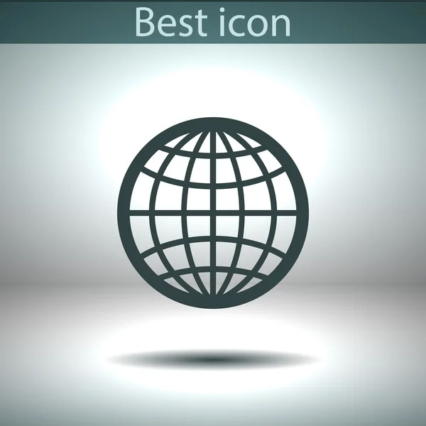 Дизайн Globe Icon Flat — стоковый вектор