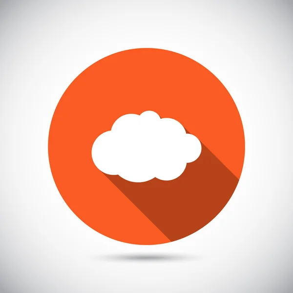 Cloud icon Estilo de diseño plano — Vector de stock