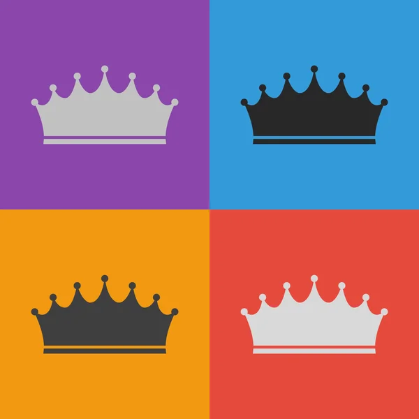 Crown icon design — Stock Vector