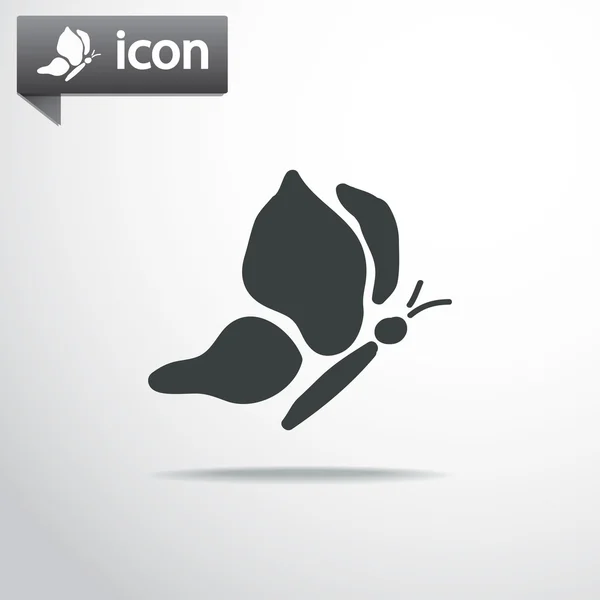 Design icône papillon — Image vectorielle