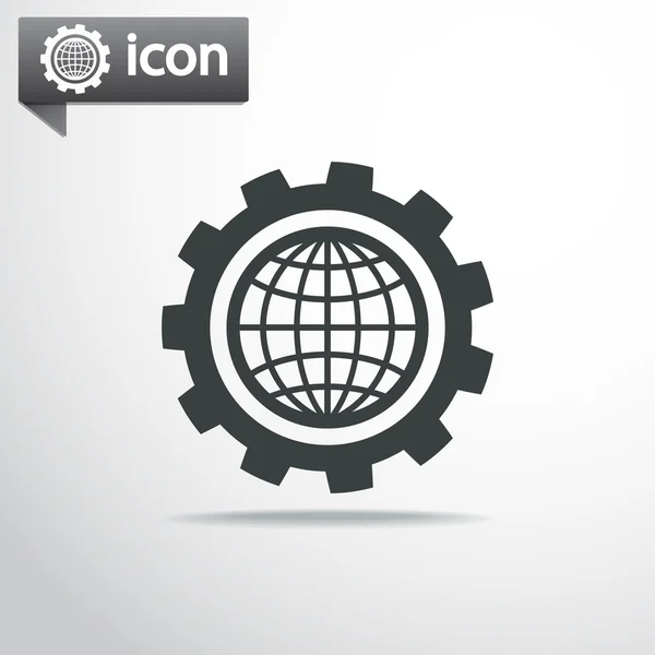 Globe Icon Плоский дизайн — стоковий вектор