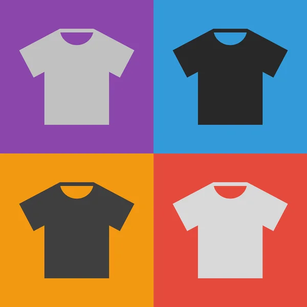 Camiseta Icono plano — Vector de stock