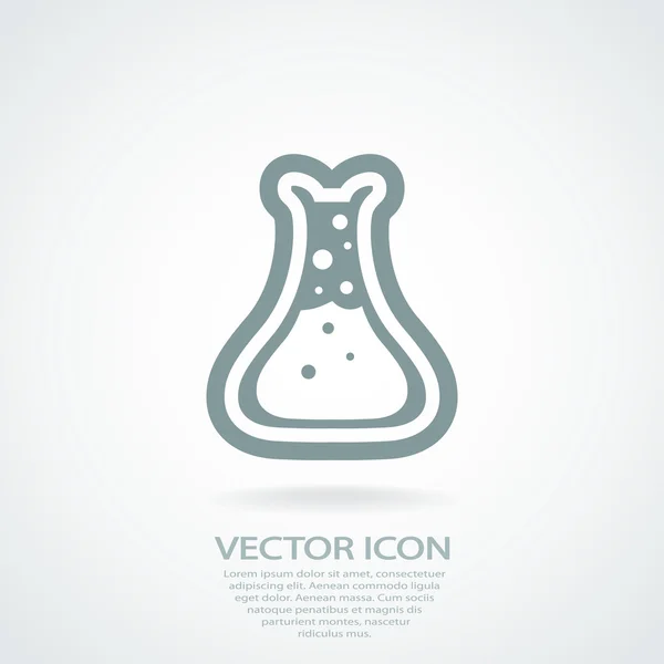 Laboratory glass icon — Stock Vector