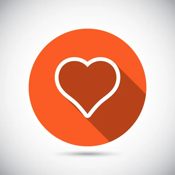 stock vector Heart Icon flat design