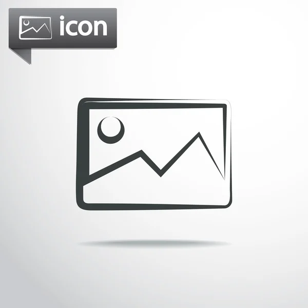 Photograph icon design — Stock Vector