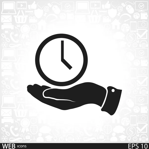 Clock icon design — Stock Vector