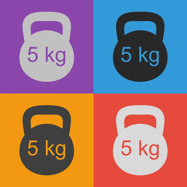 Dumb bells icon — Stock Vector