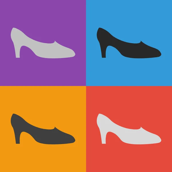 Naisten kengän kuvake — vektorikuva