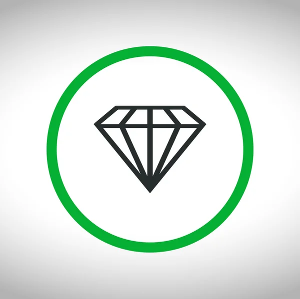 Diamantpictogram — Stockvector