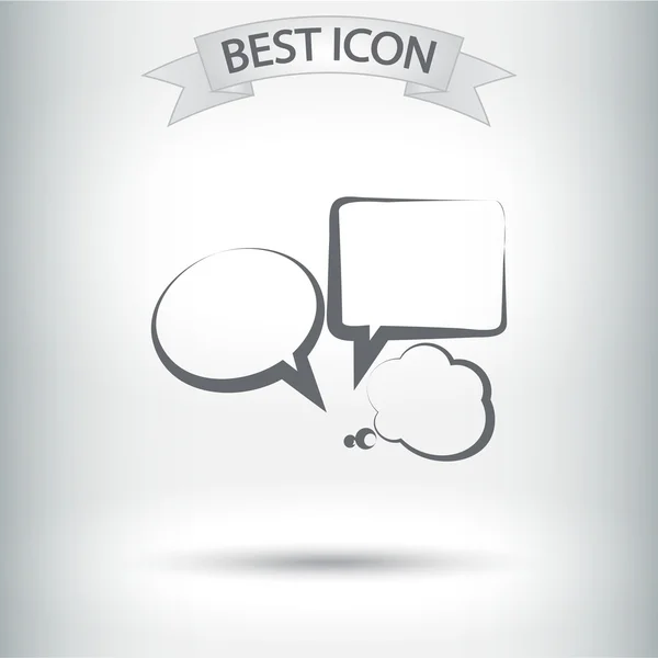 Comic speech bubbles icon — Stock Vector