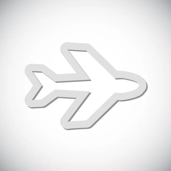 Icono del avión — Vector de stock