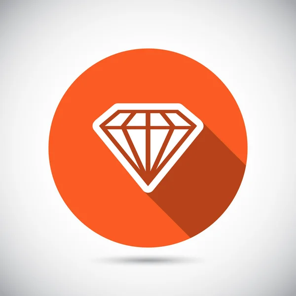 Diamantpictogram — Stockvector