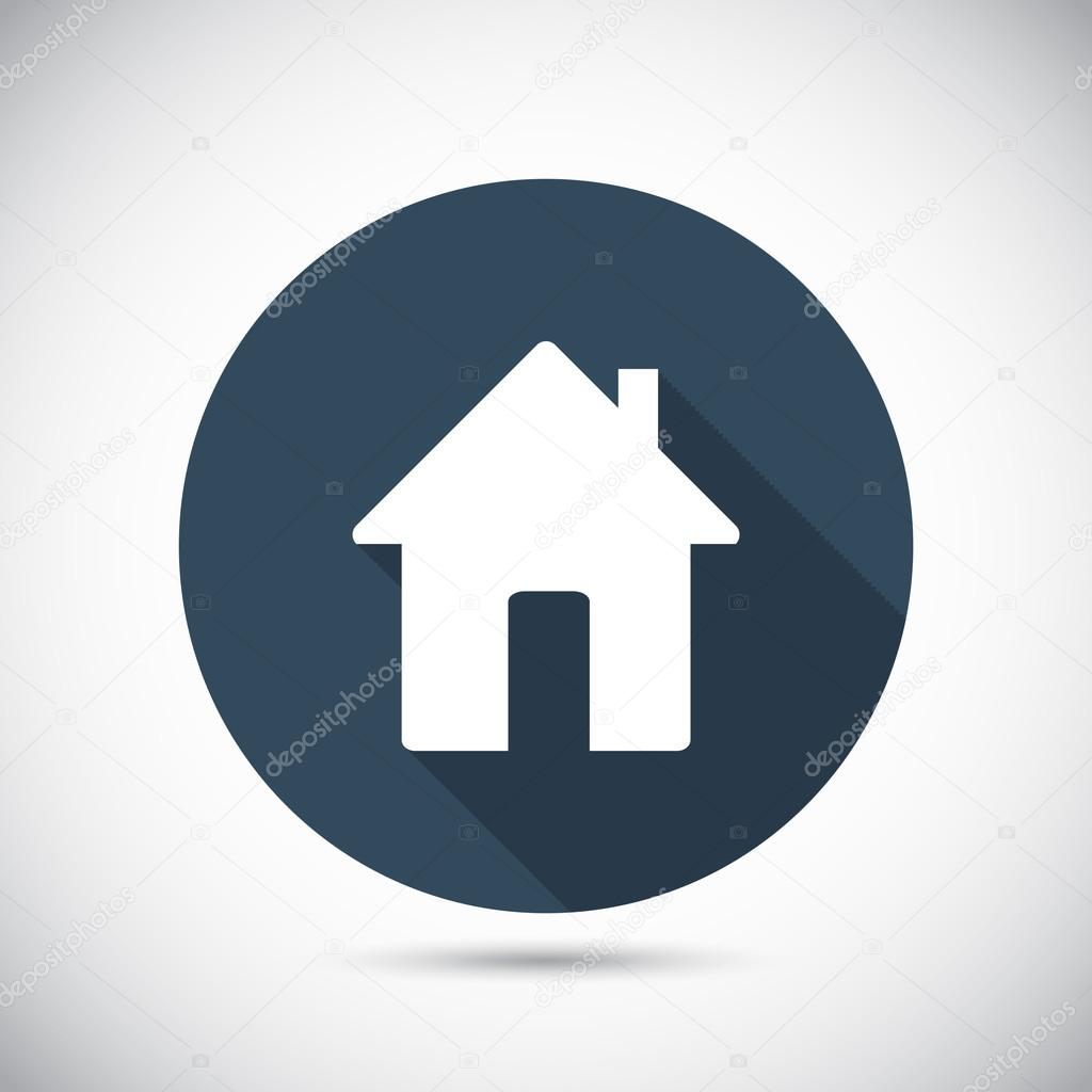 Flat House icon.