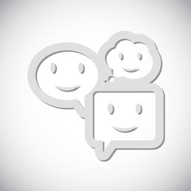 Gülümseyen baloncuk simgesi