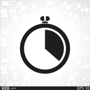 Kronometre simgesi tasarım