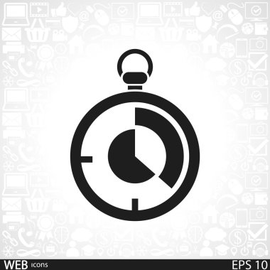 Kronometre simgesi tasarım