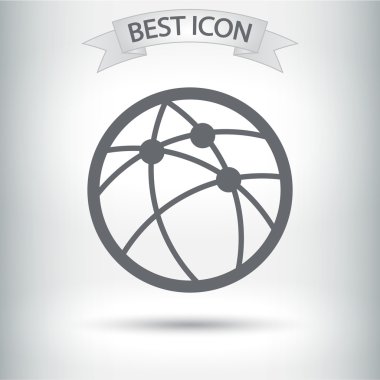 Küresel teknoloji ya da sosyal ağ simgesini