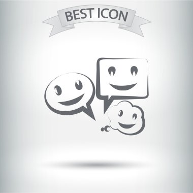 Gülümseyen baloncuk simgesi