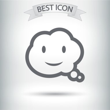 Gülümseyen baloncuk simgesi