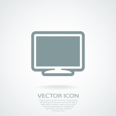 Monitör simgesi tasarım