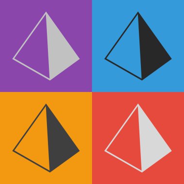 Piramit simgesi tasarım