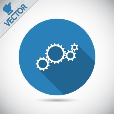 dişli simgesini illüstrasyon.