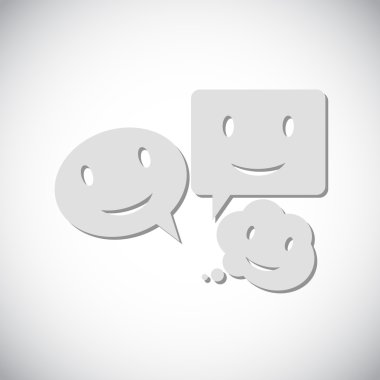 Gülümseyen baloncuk simgesi