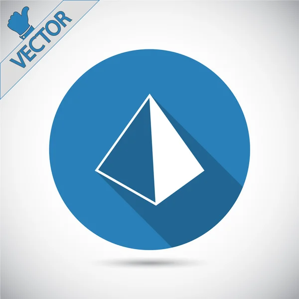 Pyramida ikony designu — Stockový vektor