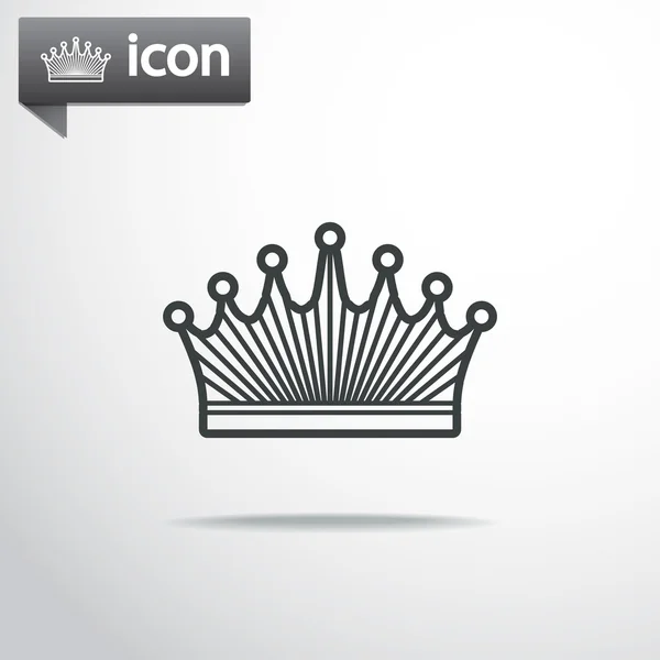 Corona icono de diseño — Vector de stock