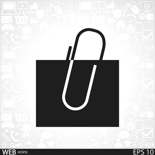 Paperclip pictogram — Stockvector