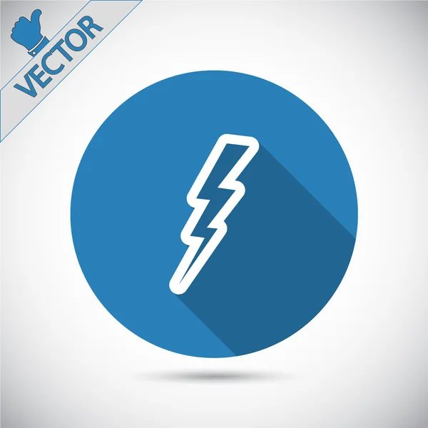 Lightning-ikonen — Stock vektor