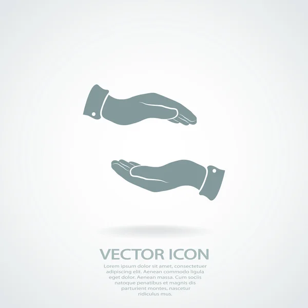 Ikona ruky — Stockový vektor