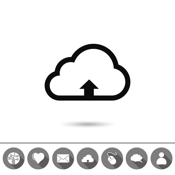 Cloud-Upload-Symbol — Stockvektor