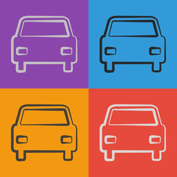 Design de ícone de carro —  Vetores de Stock