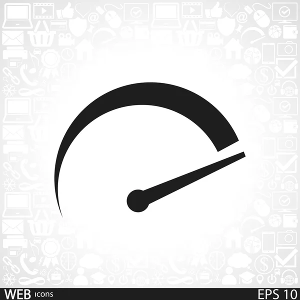 Tachometer icon illustration — Stock Vector