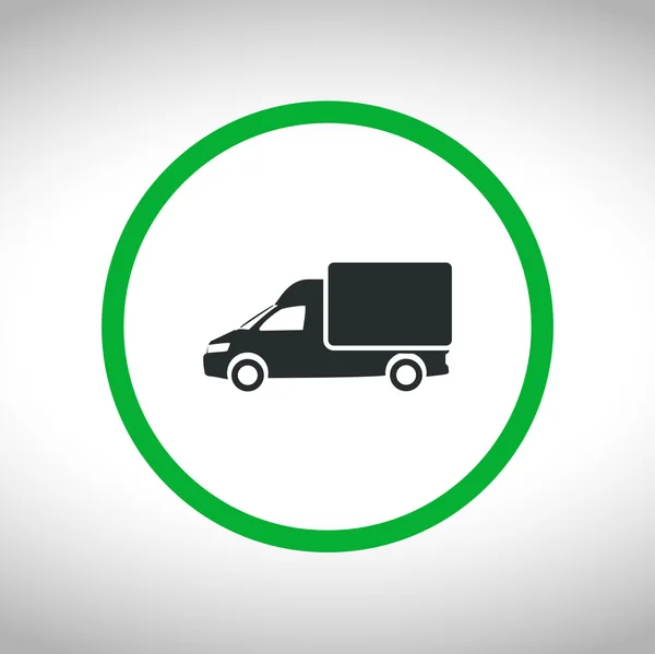 Ciężarówka płaska ikona — Wektor stockowy