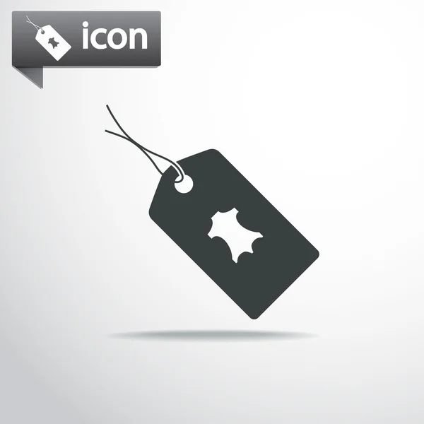 Etykieta ikona designu — Wektor stockowy