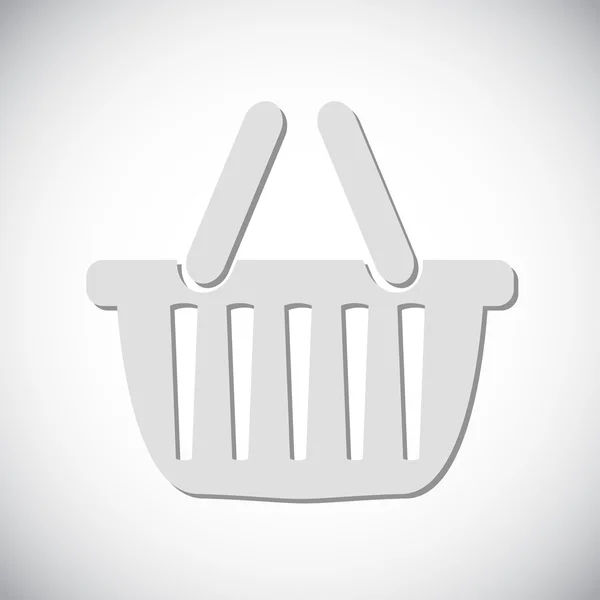 Icono de cesta de compra — Vector de stock