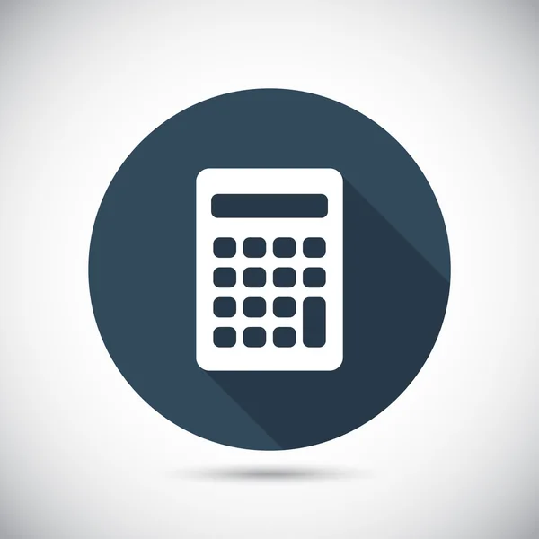 Icono de calculadora Diseño plano — Vector de stock