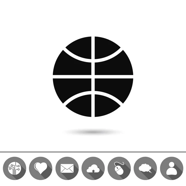 Icono de pelota de baloncesto — Archivo Imágenes Vectoriales