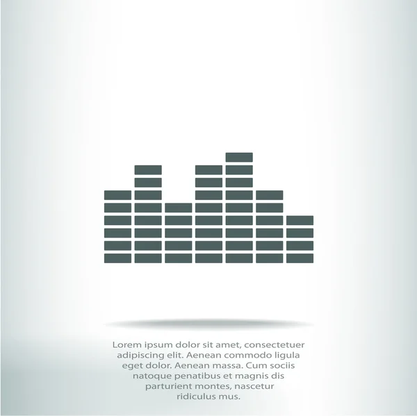 Ícone de música Soundwave — Vetor de Stock
